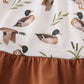 Khaki Duck Daddy's Girl Embroidery Dress