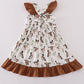 Khaki Duck Daddy's Girl Embroidery Dress