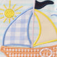 Blue Stripe Sailboat Boy Bloomer Set