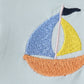 Blue Stripe Sailboat Embroidery Boy Set