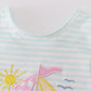 Blue Stripe Sailboat Girl Set