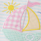 Blue Stripe Sailboat Girl Set