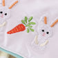 Easter Stripe Bunny Embroidery Girl Dress