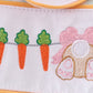 Easter Bunny Embroidery Girl Gingham Bubble