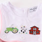 Pink Farm Embroidery Girl Bloomer Set