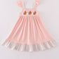 Pink Easter Bunny French Knot Girl Dress