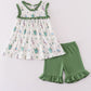 Easter Bunny Print Girl Ruffle Set