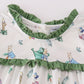 Easter Bunny Print Girl Ruffle Set