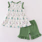 Easter Bunny Print Girl Ruffle Set