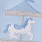 Blue Carousel Applique Boy Set