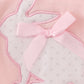 Pink Easter Bunny Applique Girl Bubble