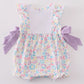 Purple Easter Bunny French Knot Girl Bubble