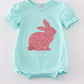 Mint Bunny Sequin Girl Bubble