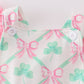 Green St. Patrick's Clover Print Girl Bubble