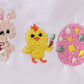 Easter Floral Bunny Egg Embroidery Girl Bloomer Set