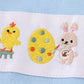 Yellow Bunny Egg Embroidery Boy Set