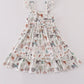 Sage Farm Print Girl Dress