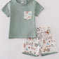 Sage Farm Print Boy Set