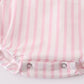 Pink Easter Bunny Applique Stripe Girl Bubble