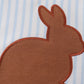 Blue Easter Bunny Applique Stripe Boy Bubble