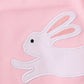 Pink Easter Bunny Applique Girl Bubble