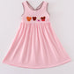 Pink Character Ice Cream French Knot Dress