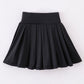 Black Pleats Active Mom & Me Skorts