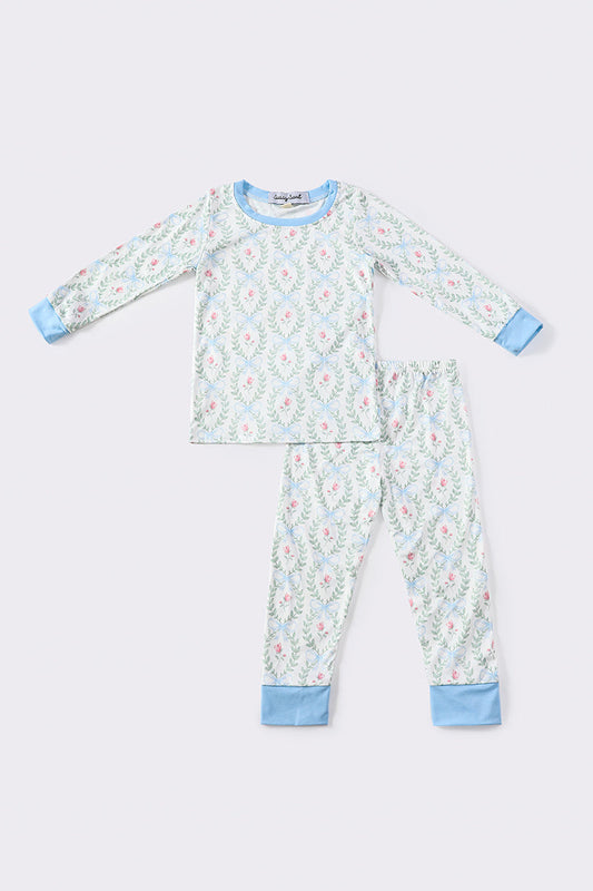 Rose Print Boy Pajamas Set