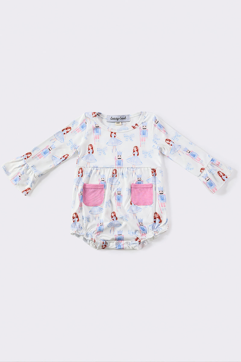 Pink Ballet Print Girl Bubble