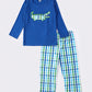 Blue Alligator Applique Boy Set