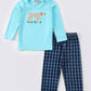 Blue Dog Applique Boy set