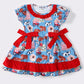 Red Farm Life Girl Ruffle Dress