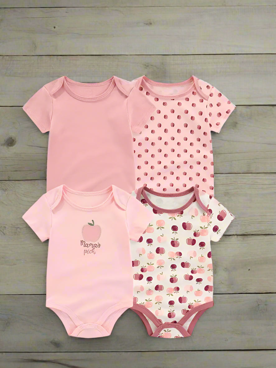 Mama's Apple Onesies, Set of 4