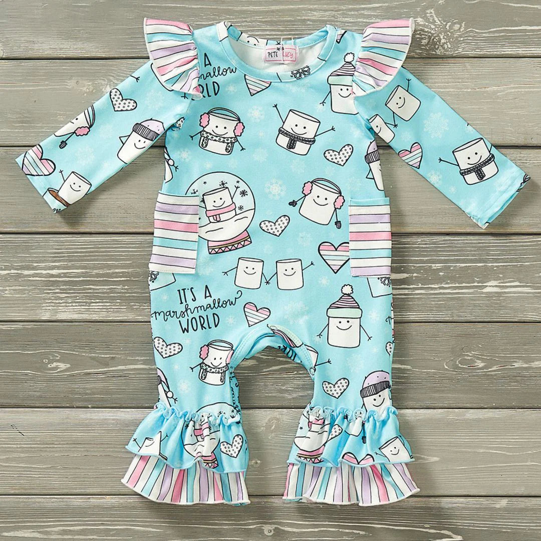 Marshmallow World Romper