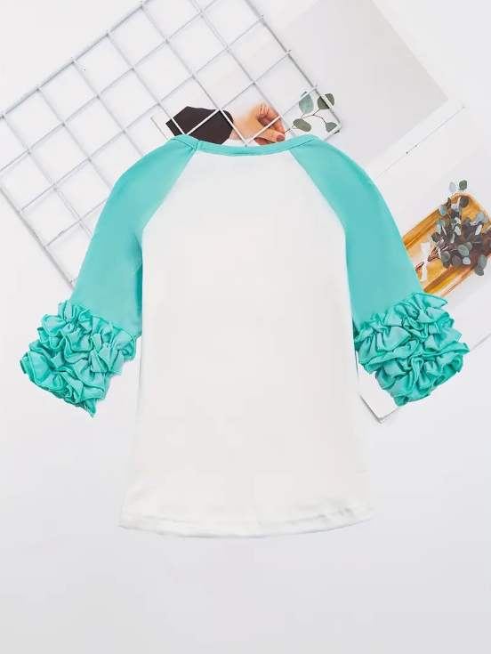 Merry & Bright Ruffle Top