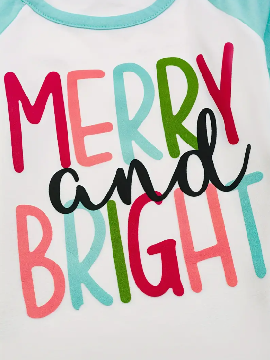 Merry & Bright Ruffle Top