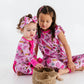 No Place Like Home Pink Convertible Footies w/Ruffle