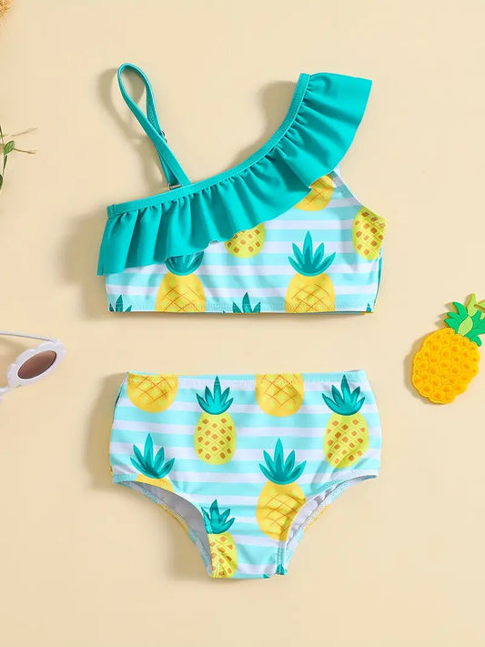 Pineapple Passion: 2-Piece Swim Set