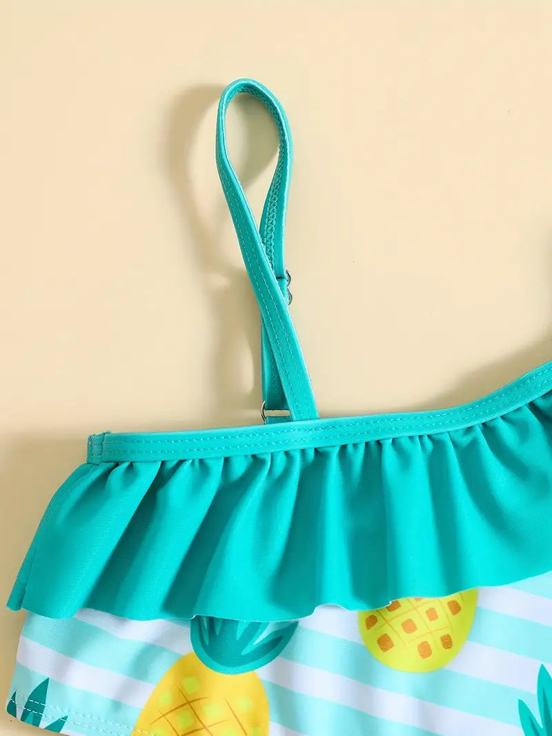 Pineapple Passion: 2-Piece Swim Set