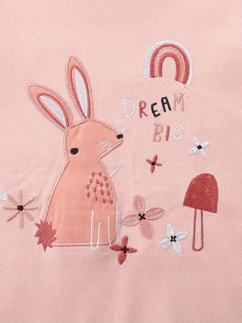 Dream Big Pink Rabbit Sweatshirt