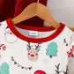 Santa's Reindeer Ruffle Dress