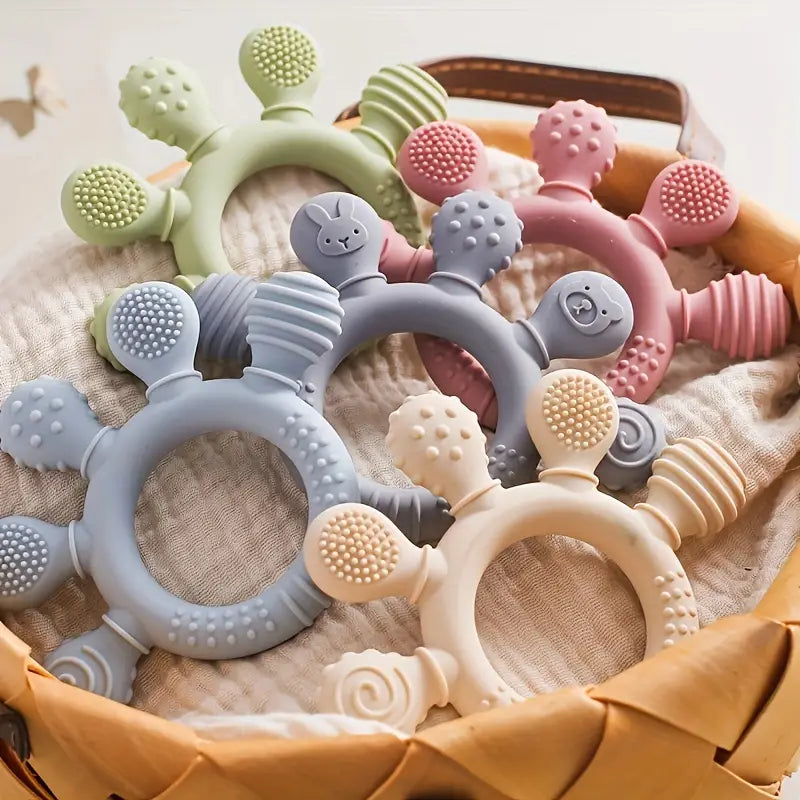 Silicone Teether Ring, BPA-Free