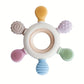 Silicone Wooden Rudder Teether Ring