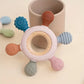 Silicone Wooden Rudder Teether Ring