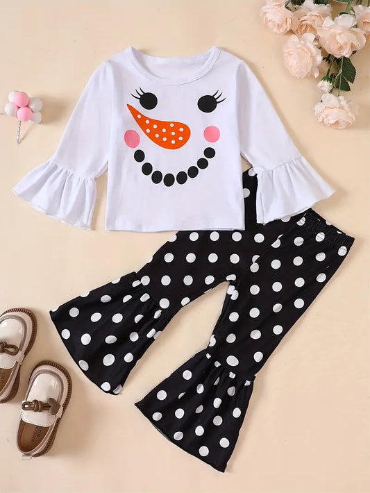 Snowman Polka Dot Outfit