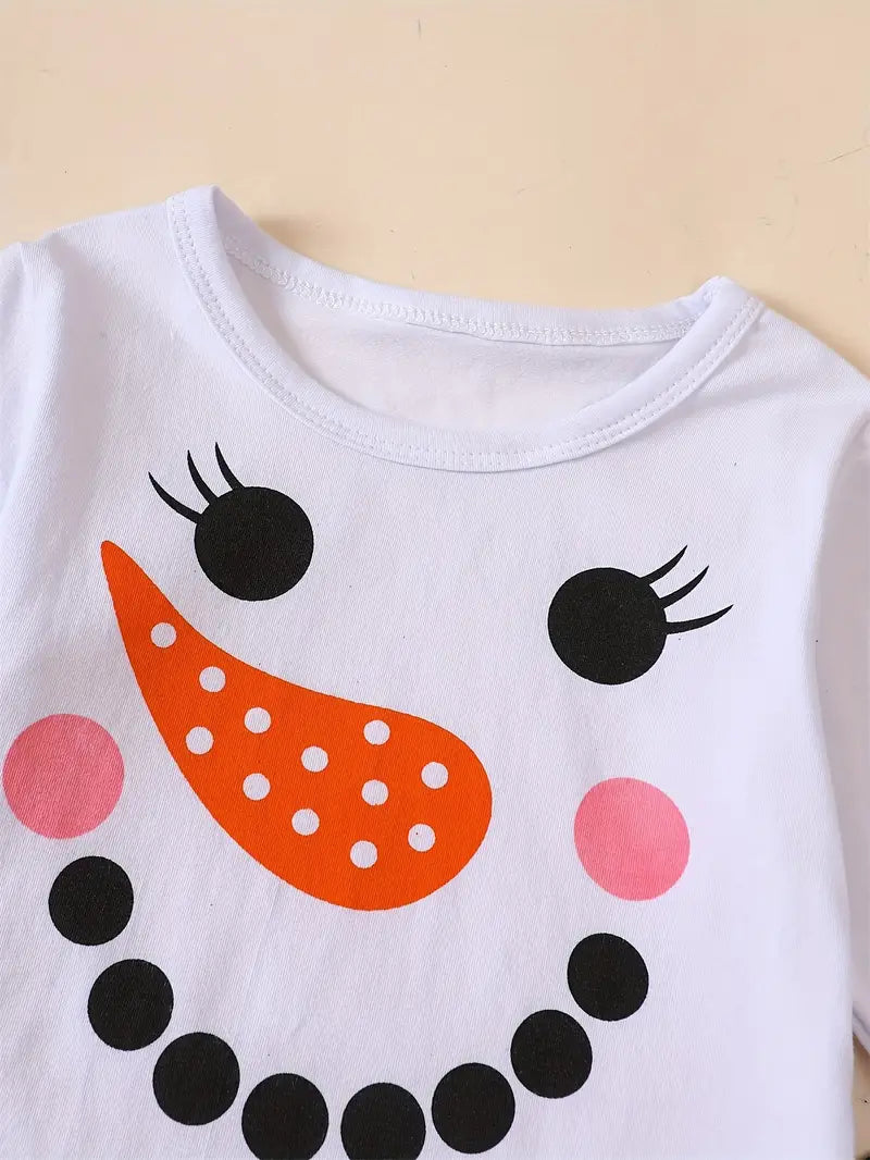 Snowman Polka Dot Outfit