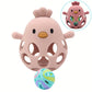 Silicone Teething Chicken & Bell Toy