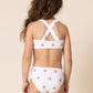 White Floral Print 2Pc Girl Swimsuit