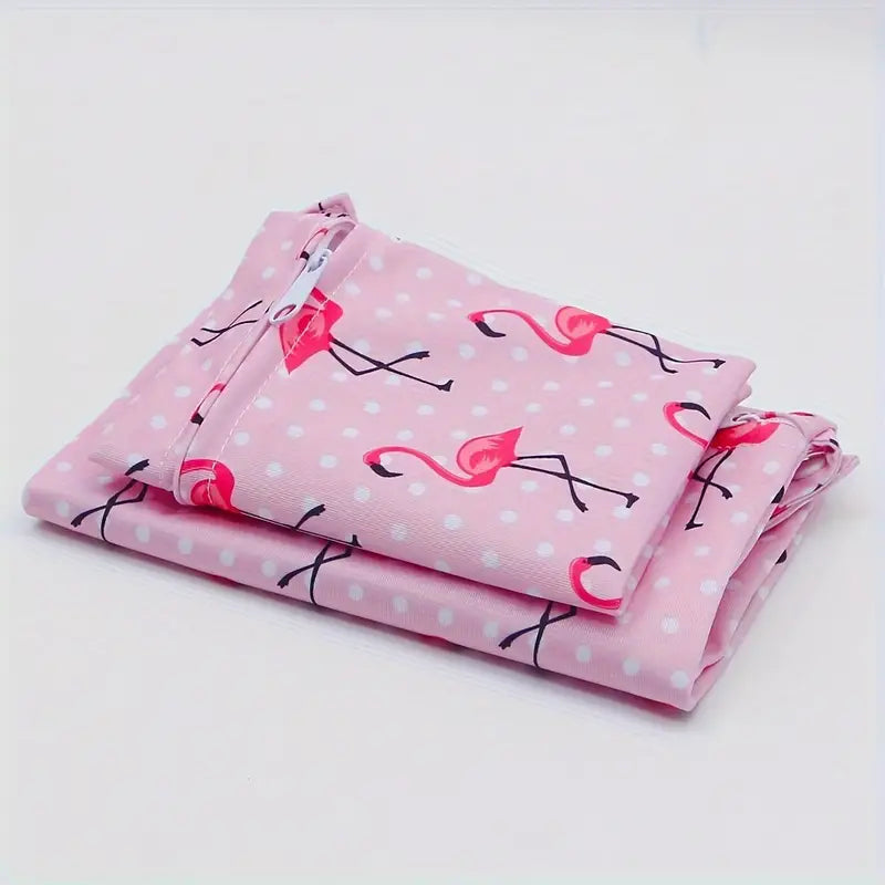 Waterproof Bags-Flamingo Fun, 2-Pc Set