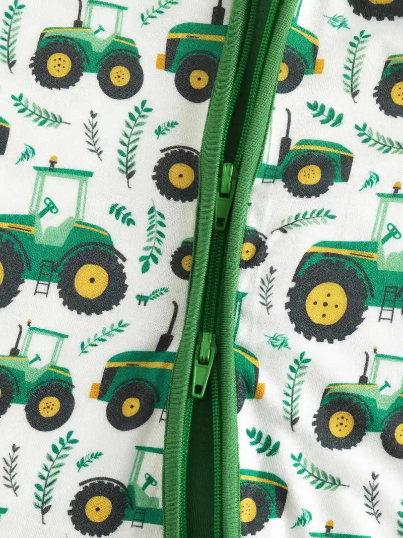 Big Green Tractor Bamboo Convertible Romper